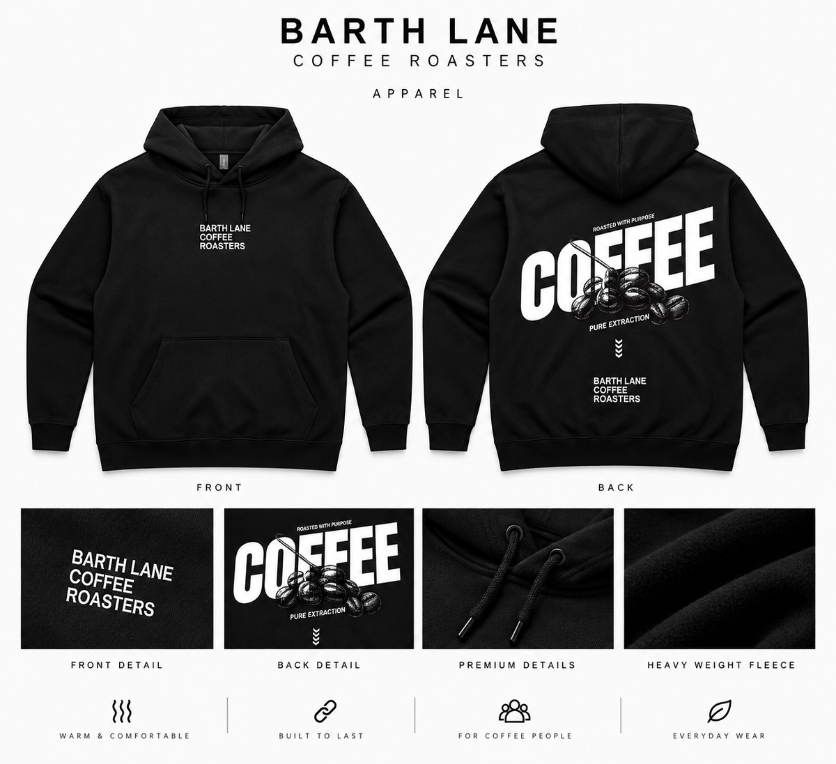 Barth Lane Hoodie - Black