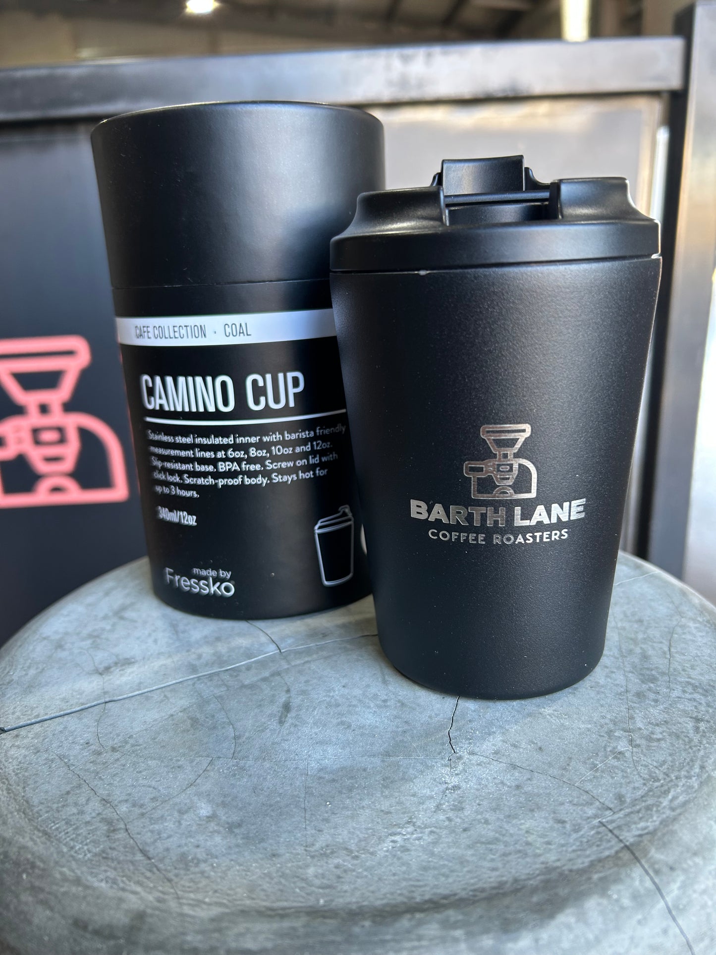 Fressko x Barth Lane 12oz Camino Reusable Cup
