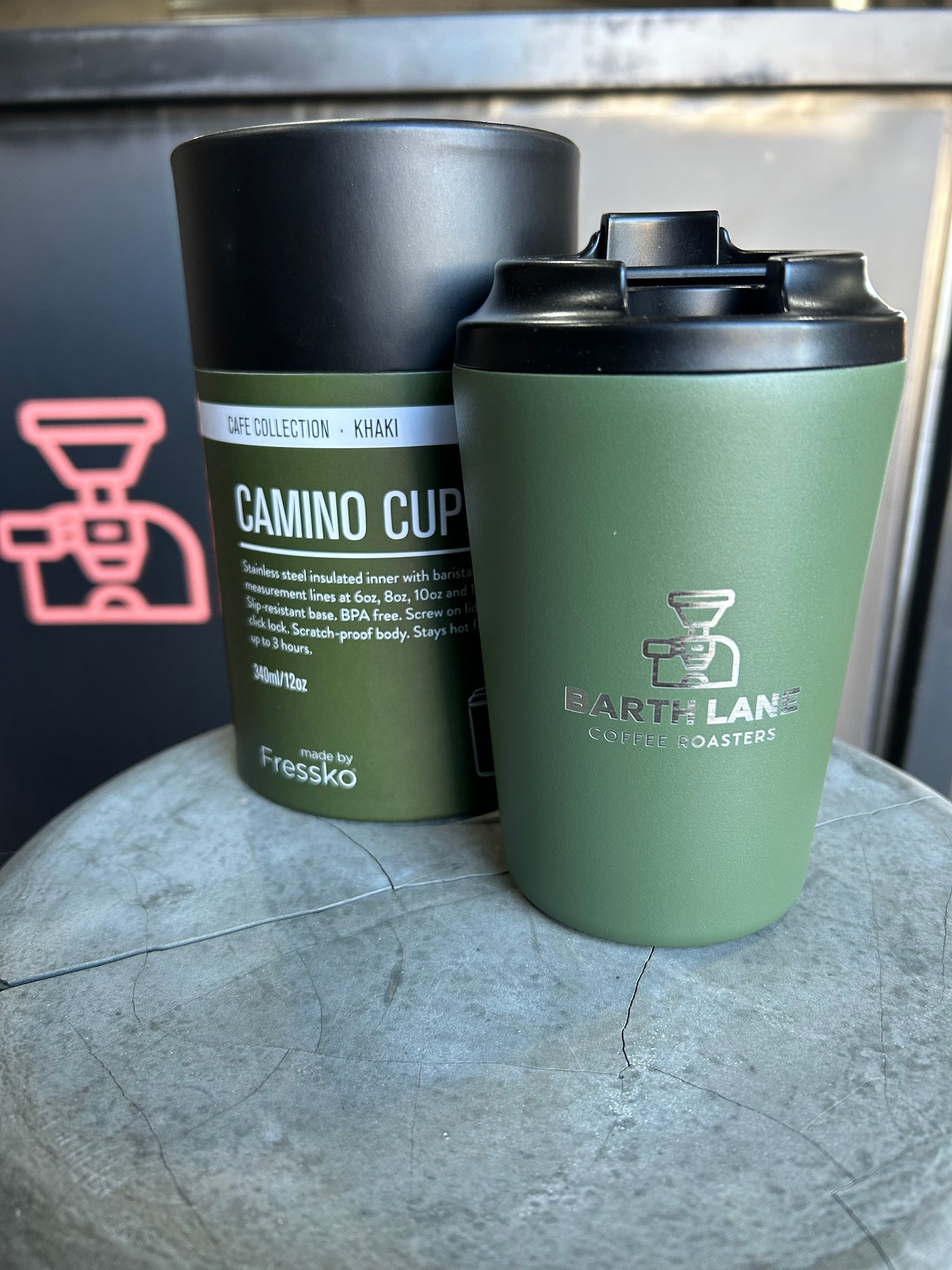 Fressko x Barth Lane 12oz Camino Reusable Cup