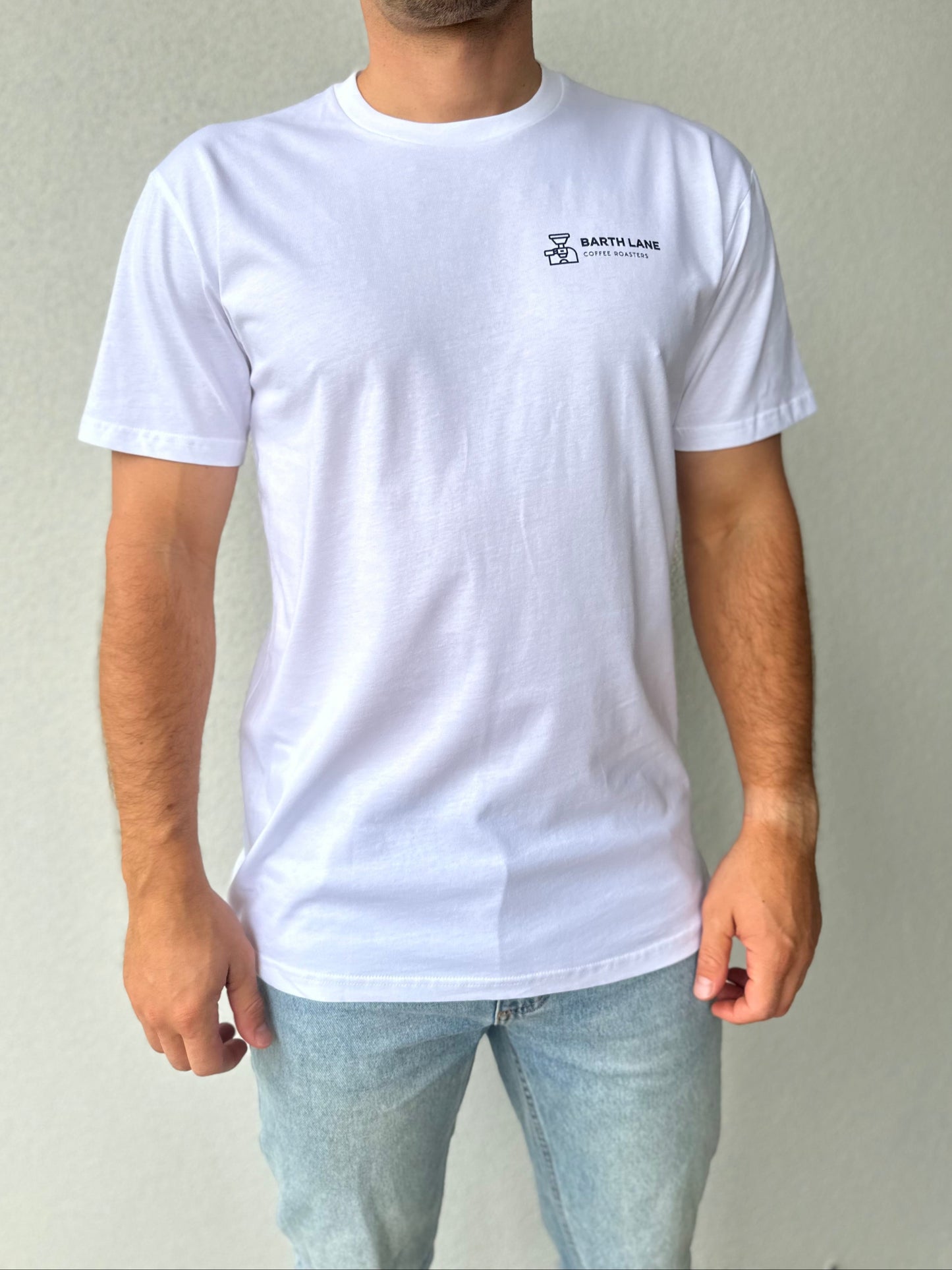 Barth Lane Tee Coffee Addict - White