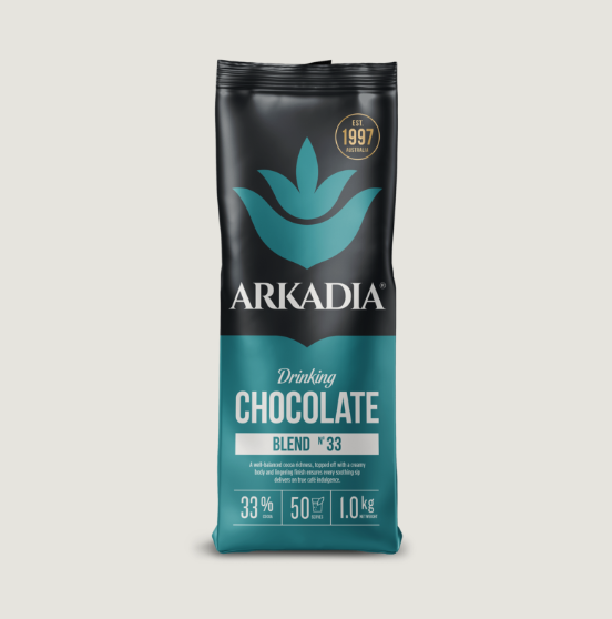 Arkadia Hot Chocolate Powder 33% Cocoa 1kg
